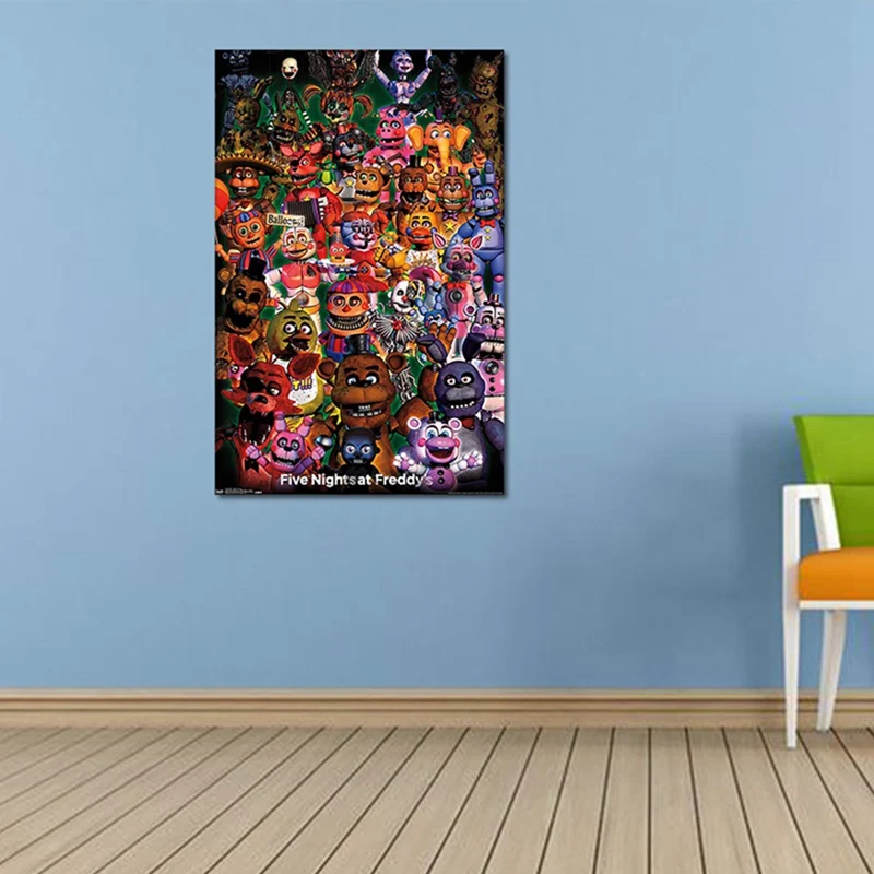 

Five Nights at Freddys Game vintage posters Prints Wall Painting Good Quality Decor Poster Wall Painting Home Decoration