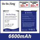 Аккумулятор DaDaXiong 6600 мАч для LG G4 H815 H818 H819 VS999 F500 S F500K F500L H811 V32 BL51YH