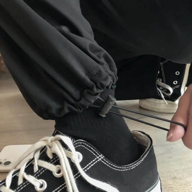 

2020 Autumn New Ankle-tied Straight Solid Color Trousera Loose Bound Feet Casual Sports Pants M-3XL