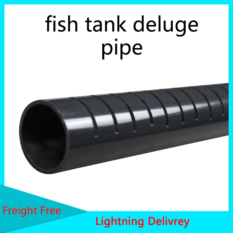 

5 Colors Fish Tank Rain Pipe Drip Water Tube Downcomer Cess-Pipe Aquarium PVC Pipe Filter Accessories Drain Deluge Pipe 1 Pcs