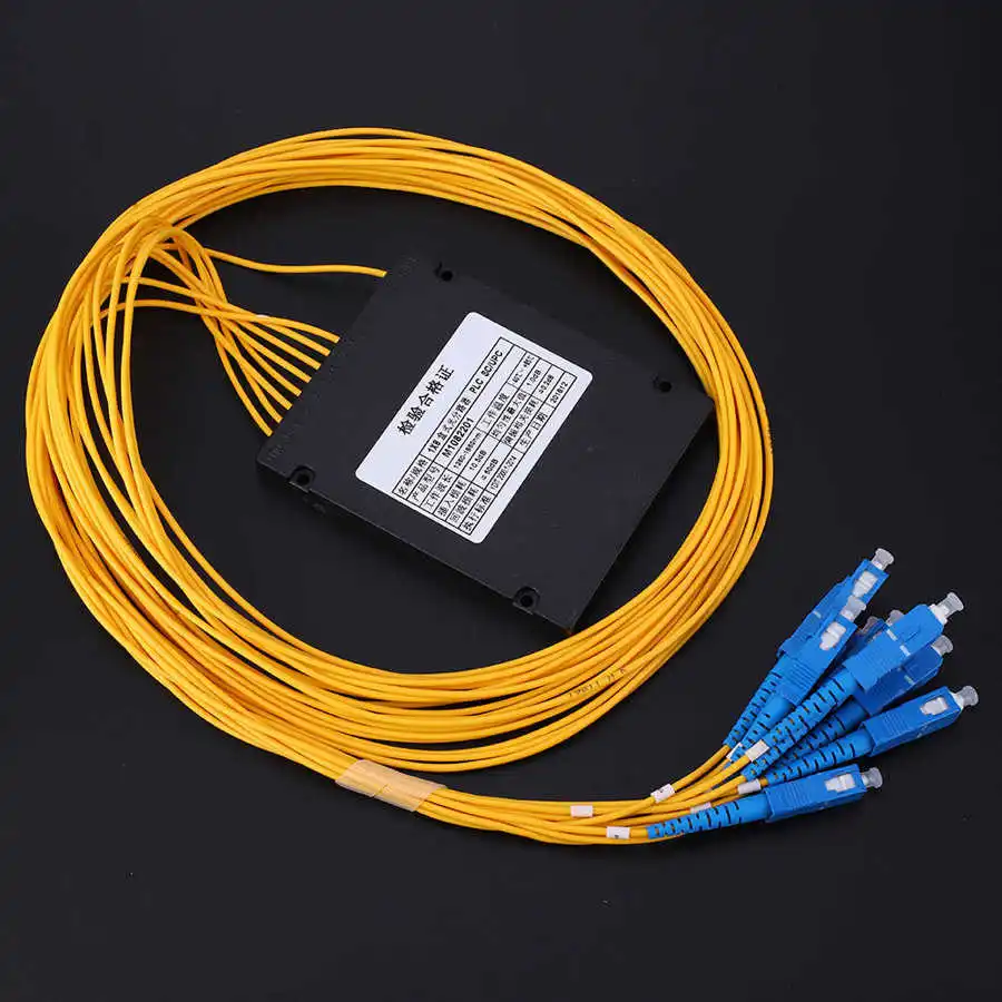 PLC волоконный сплиттер 1X8 SC/UPC Оптическое волокно одномодовый для домашней