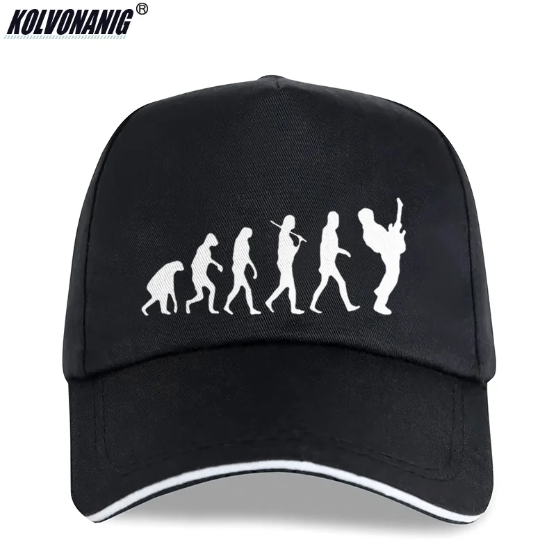 2021 Summer Fashion Human Evolution Guitarist Player Print Baseball Caps Hip Hop Men's Snapback Hat Sandwich Sun Cap Dad Hats |