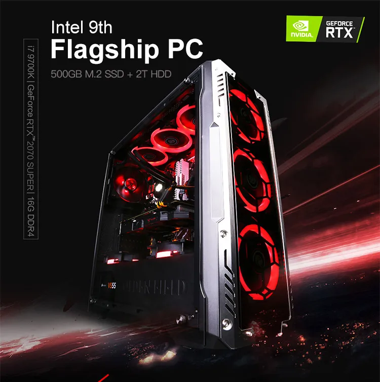 9th Gen 6 ЦП Intel i7 8700 k/9700 K IPASON консоль для ПК-игр с поддержкой Windows DDR4 3000 16G Оперативная память/Дискретная RTX2070 8G/500G m.2 SSD/2 T HDD для рабочего стола