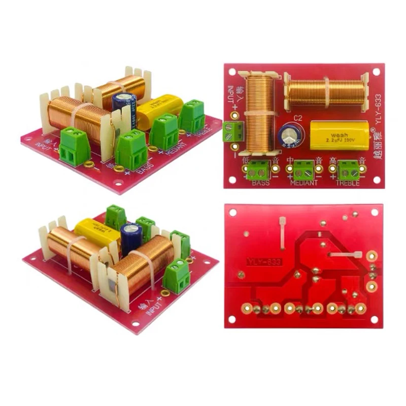 2 шт. 3 полосные фильтры для домашнего кинотеатра 200 Вт|Аксессуары аудиосистем| |