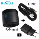 Разъем EU UK US AU BroadLink RM4 Mini HTS2 с датчиком температуры и влажности, беспроводной универсальный удаленный концентратор с умным домом