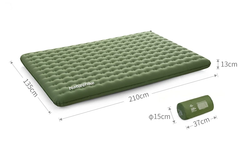 Naturehike с фабрики ТПУ утолщенный двойной надувной коврик двойной Кемпинг nap Портативный Влажный коврик