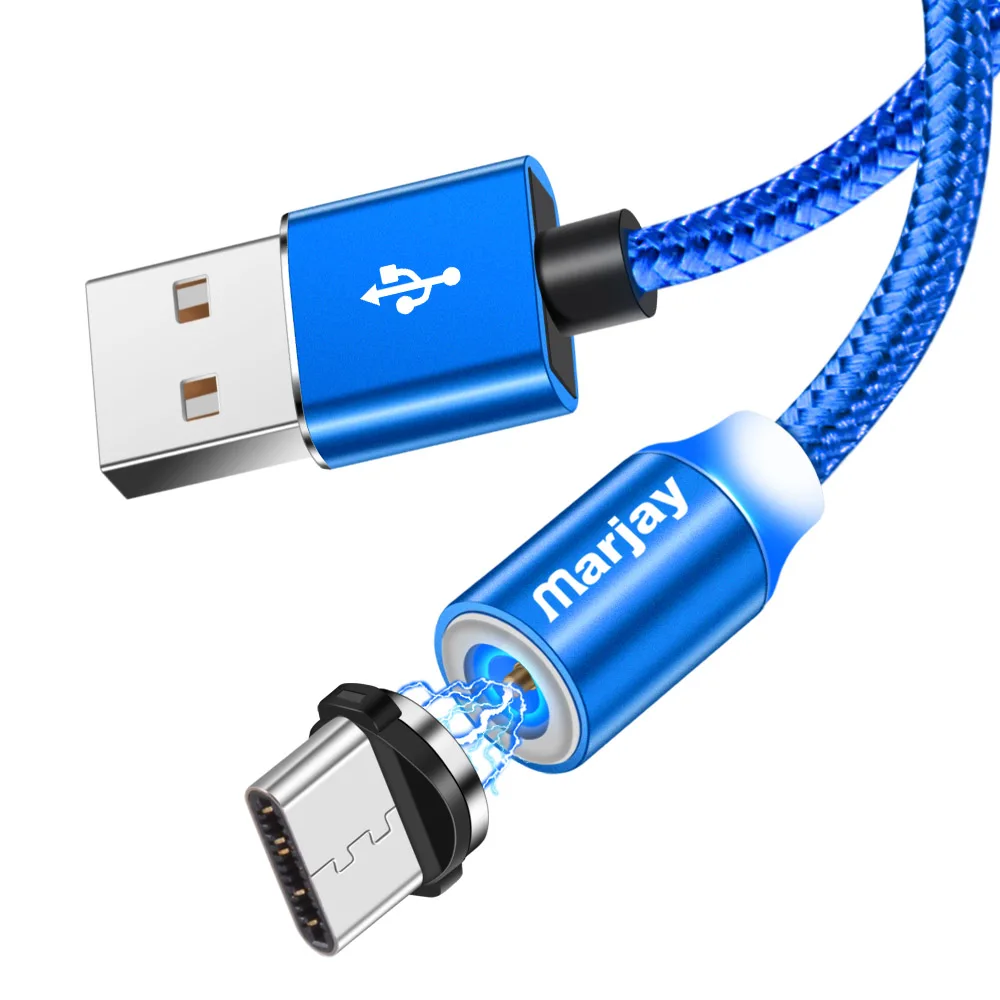 Магнитный кабель Marjay для быстрой зарядки usb type-C кабель для samsung S8 S9 S10 Plus huawei P30 Pro Xiaomi mi9 mi8 type-C шнур зарядного устройства