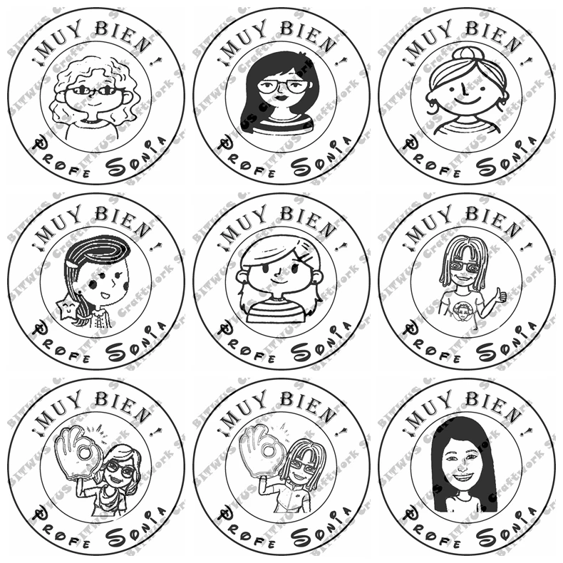 40 мм печать Theacher'S на заказ фоточувствительная самонастраивающаяся резиновая