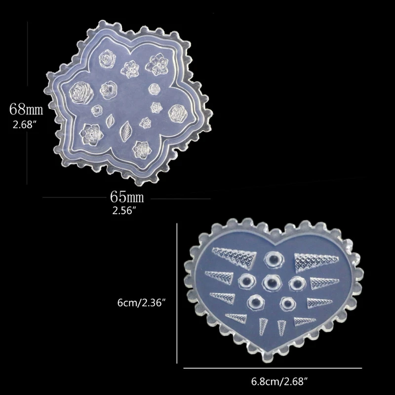 

18Pcs Silicone Mold Flower Leaves Bowtie Bear Resin Mold Epoxy Resin Casting Mold DIY Nail Art Craft Jewelry Tools Kit