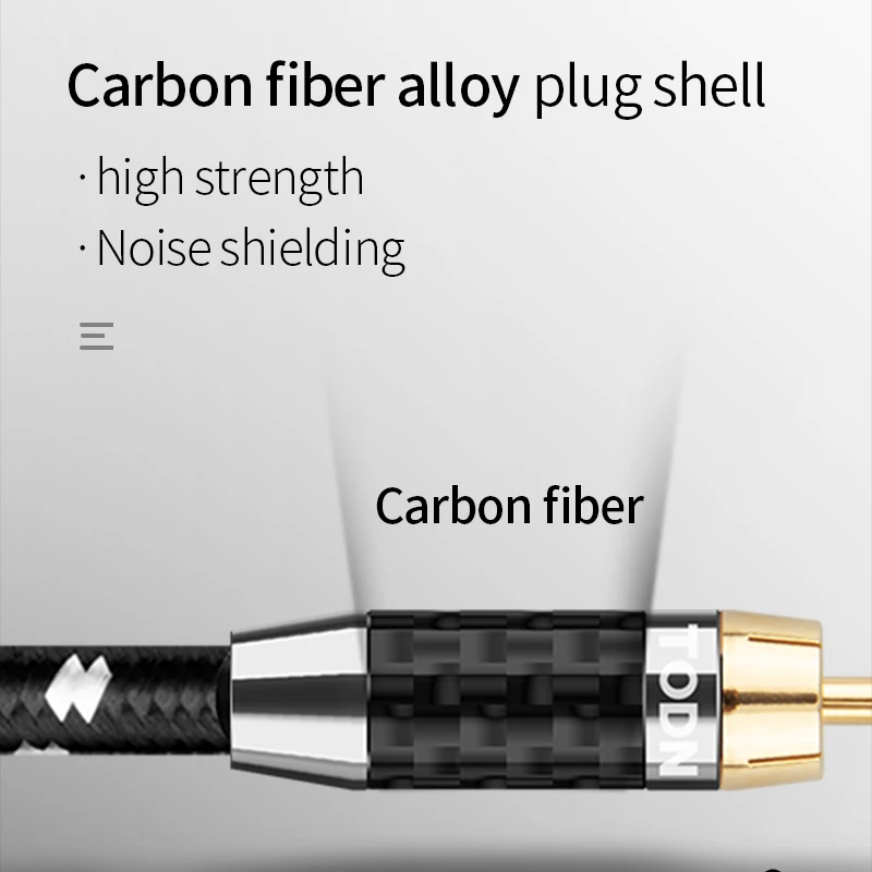 TODN HIFI Stereo 1 Pair RCA Cable High-performance Premium Hi-Fi Audio cable 2RCA to Interconnect | Электроника