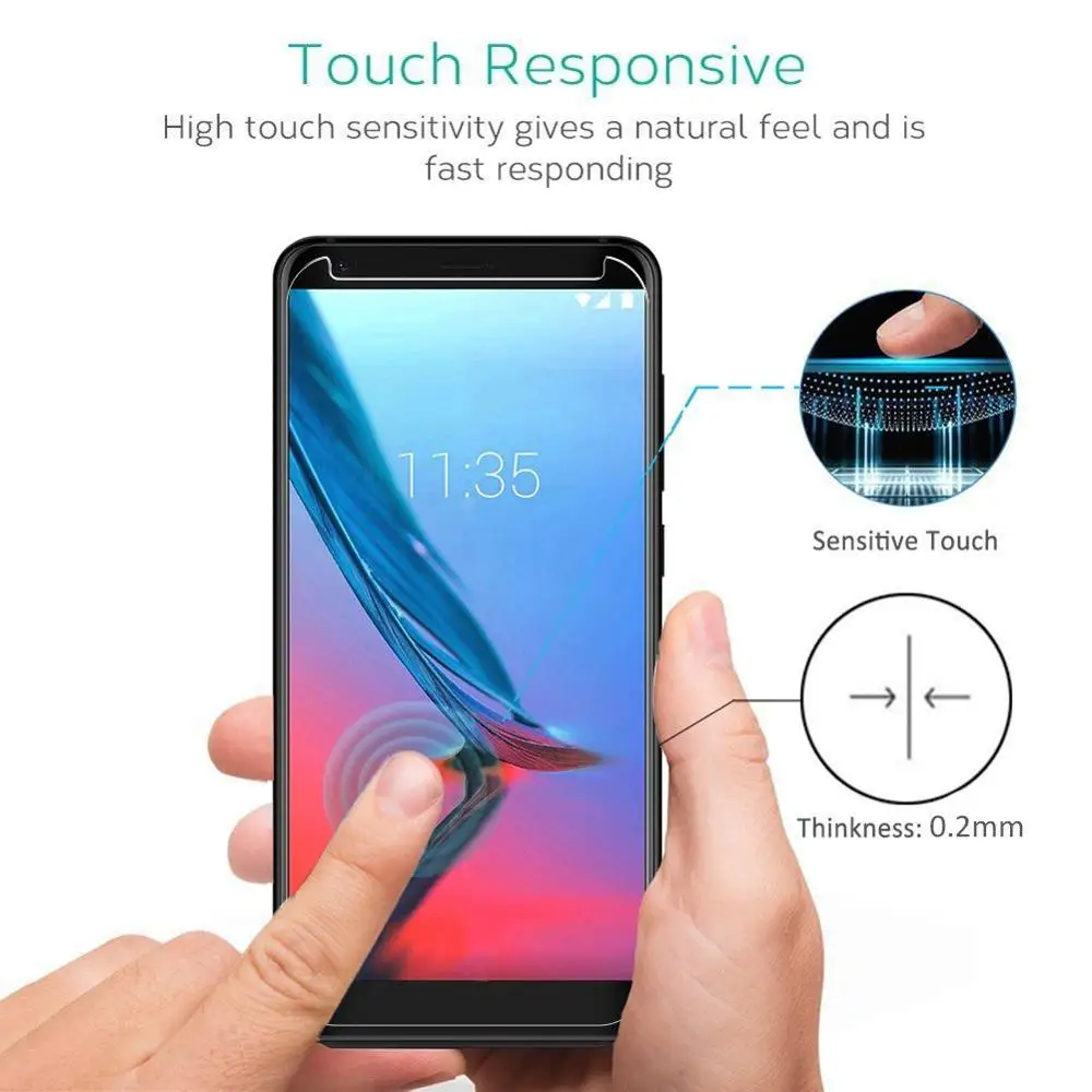 Закаленное стекло 9H 2.5D для ZTE Blade V8 lite mini V9 A7 V10 VITA Red Magic 3 AXON 9 10 Pro прозрачное