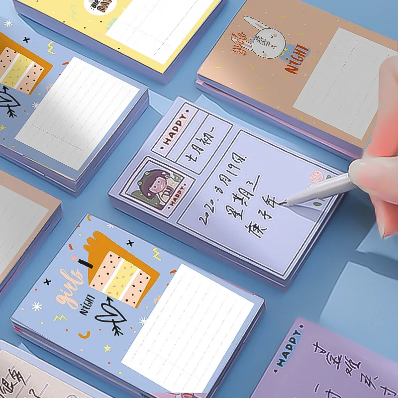 

50Page Creative Cartoons Memo Pads Students To Use Shorthand Notebooks For Convenient And Tearable Sticky Notes Cute Stationary