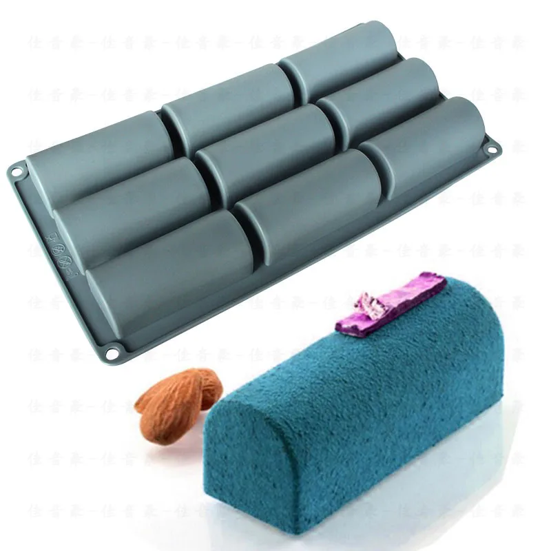 

Силиконовые формы для выпечки с 9 полосами и длинными полосками, форма для торта, мусса, формы для выпечки, французские десерты, гелевые форм...