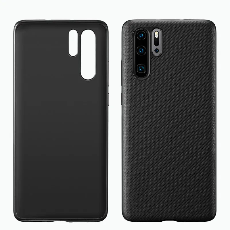 Для HUAWEI P30 Pro чехол Оригинальное углеродное волокно текстура из искусственной кожи полная Защита задняя крышка для HUAWEI P20 P30 Lite чехол для телефона