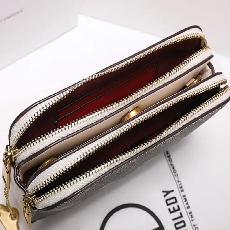 

Genuine Leather Women's Bag 2021 New Fashion All-match One-shoulder Messenger Chain Small Square Bag Handbags Women Bags Cc Gg