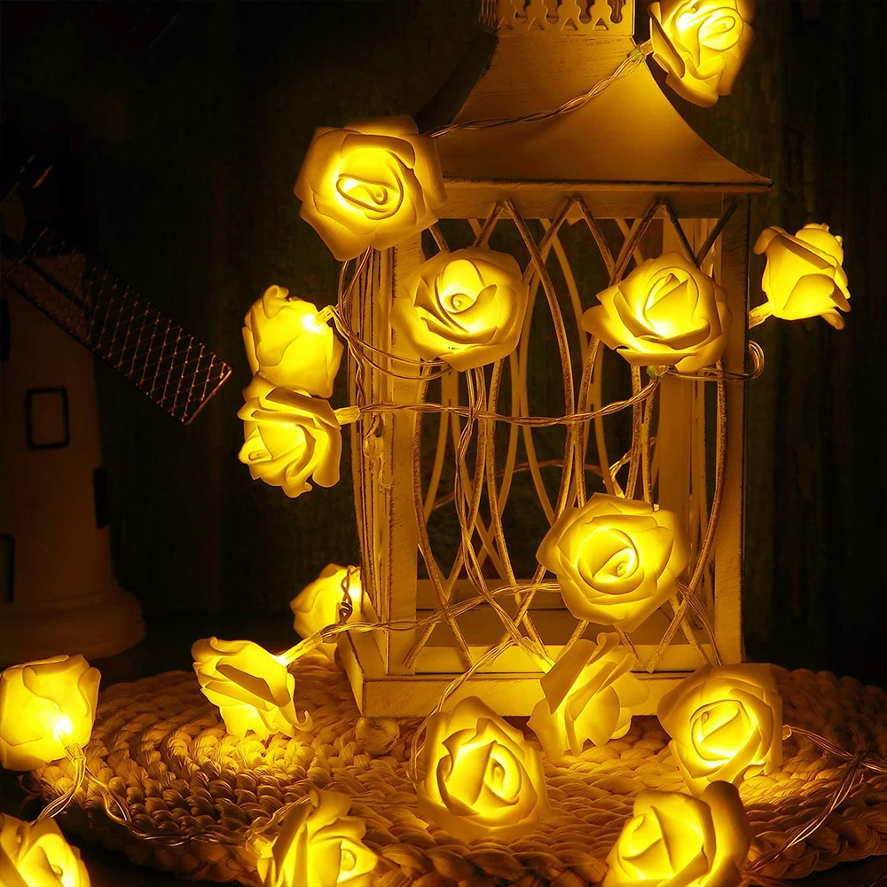 

Декоративная гирлянда в виде Розы, 80/40/20/10 светодиодов