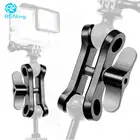 BGNING алюминиевый Улучшенный удлиненный зажим-бабочка 1-дюймовый зажим с шаровой головкой CNC водонепроницаемый для подводной съемки GoPro SLR