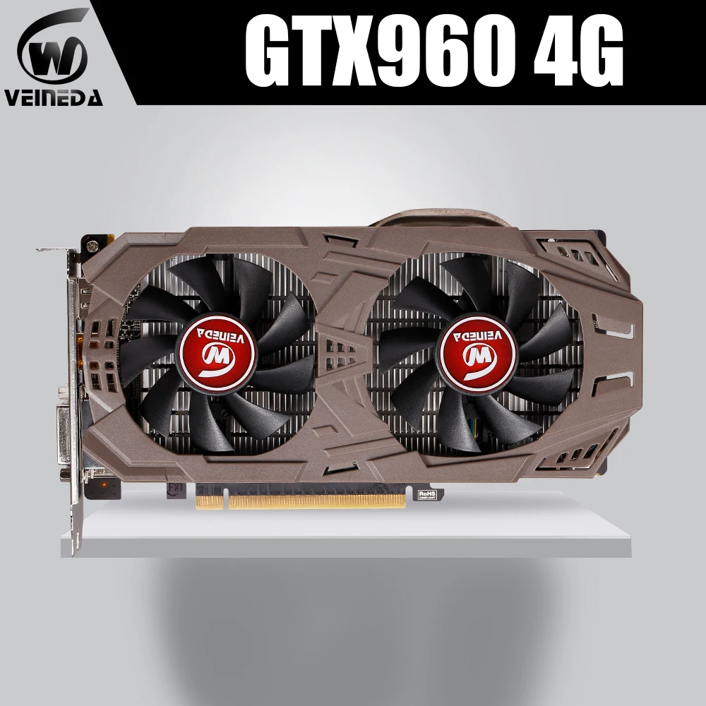 Оригинальная графическая карта VEINEDA GTX 960 4 Гб 1203 бит GDDR5 7012 МГц/МГц для nVIDIA Geforce games
