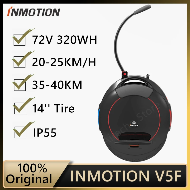 EU Stock Original INMOTION V5F Одноколесный самобалансирующийся электрический скутер 14