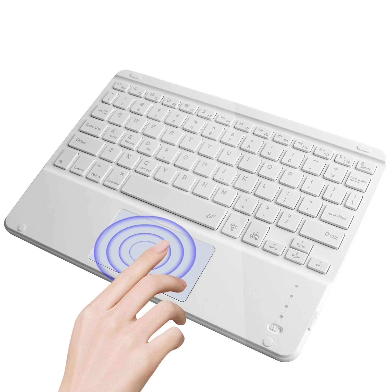 Ультратонкая портативная беспроводная клавиатура Bluetooth 5 0 для IOS Android планшетных