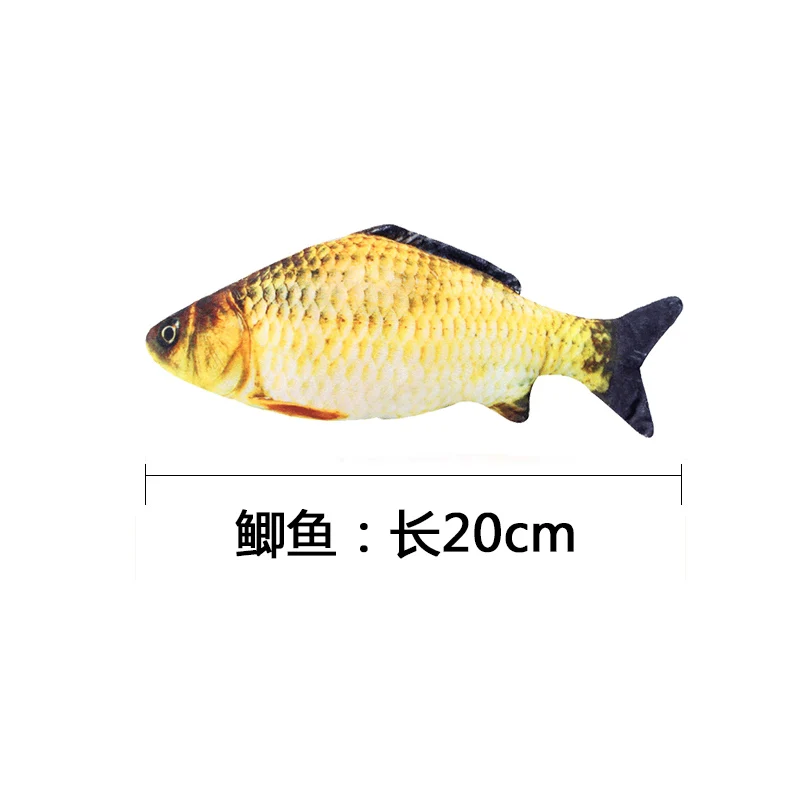 Плюшевая кошачья Рыбка игрушка для кошек домашних животных жевательная мята