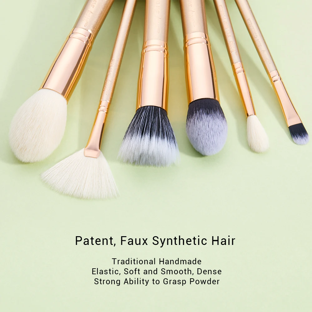 Jessup набор кистей для макияжа из сверхтонкого волокна пудра тени век консилер