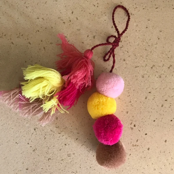 1 шт. разноцветный брелок для ключей в стиле бохо|Брелоки| |