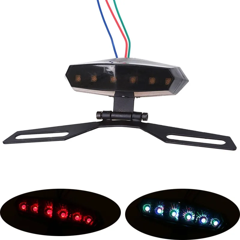 Универсальный задний фонарь POSSBAY для мотоцикла лампа стоп сигнала скутера Honda Yamaha