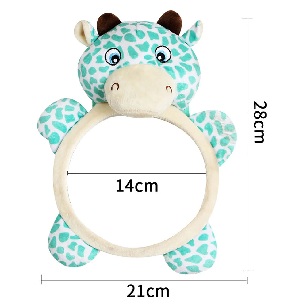 Зеркало заднего вида в салоне автомобиля крепление на подголовник с милыми