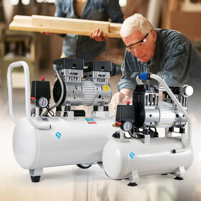 220V 30L 800w безмасляный бесшумный Давление воздушный насос Портативный небольшой