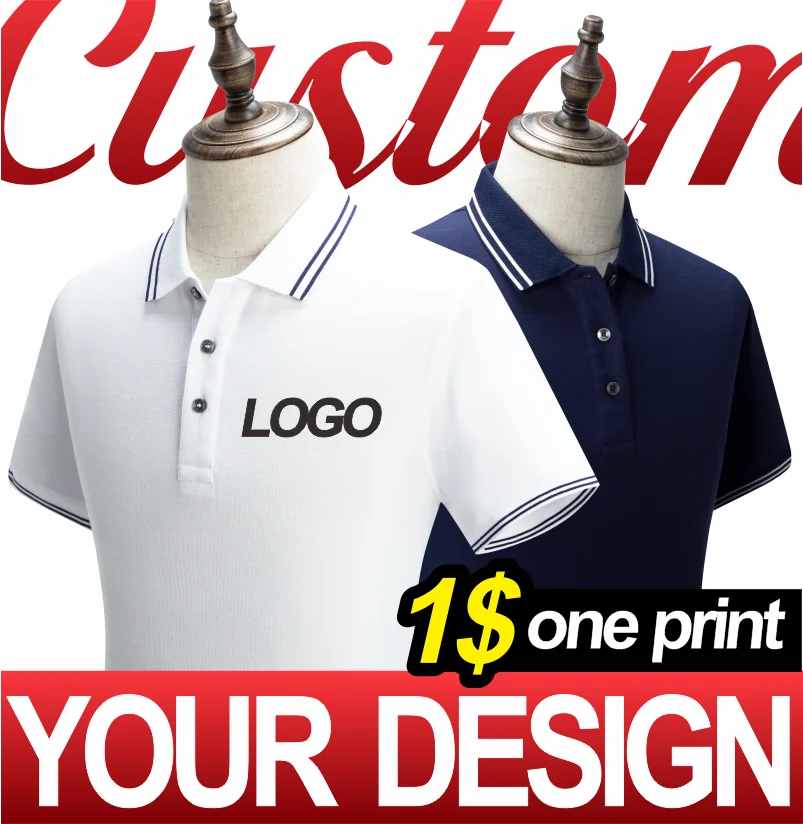 Рубашка поло 7 цветов рубашка высокого качества с вышивкой логотипа на заказ