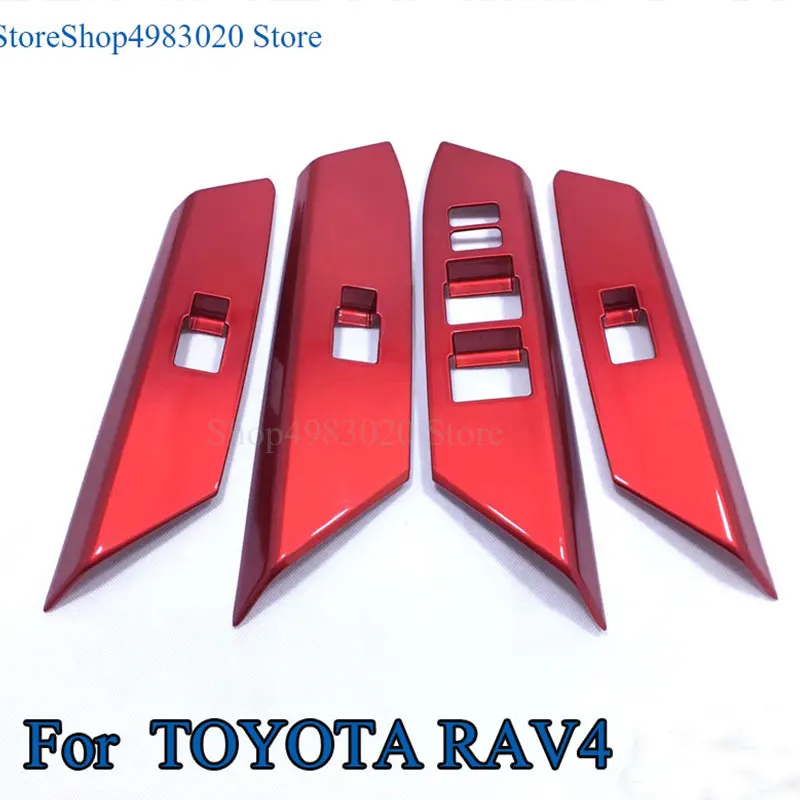 

Накладка на переключатель подъема для Toyota RAV4, RAV 4, 2016, 2017, АБС-пластик, матовая, для панели управления окон, 4 шт.