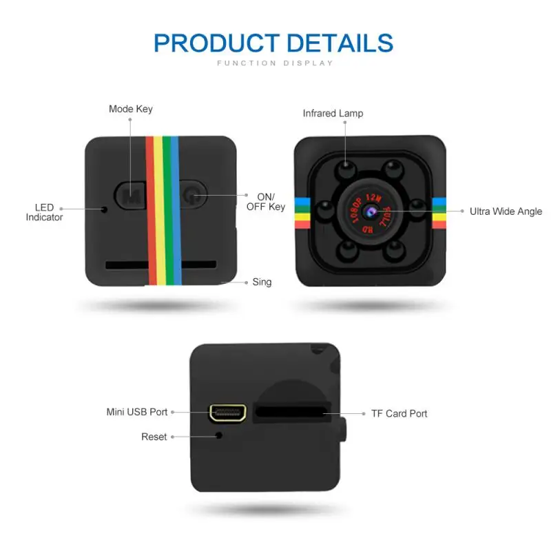 

SQ 11 Mini Camera HD 1080P Sensor Night Vision Camcorder Motion DVR Micro Camera Sport DV Video Small Camera Cam SQ 11
