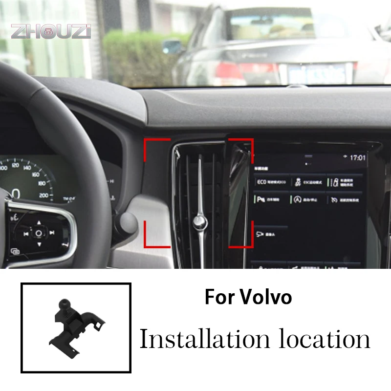 car wireless charger car mobile phone holder air vent mounts gps stand bracket for volvo s90 2020 2021 auto accessories free global shipping