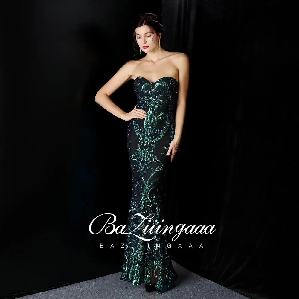 

Hi Shy Bridal Luxury Evening Dresses Long Woman Gown 2021 Sequins Robe De Soir Parties Plus Size Bride Dress Prom Party Gowns