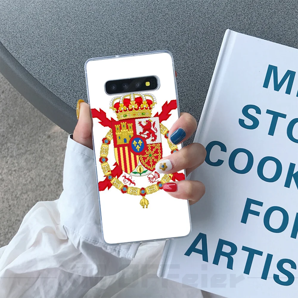 BaweiTE Spanish flag Soft Phone Case for Samsung S10 Plus S9 S8 S8plus S7 S6 Mobile Cases | Мобильные телефоны и