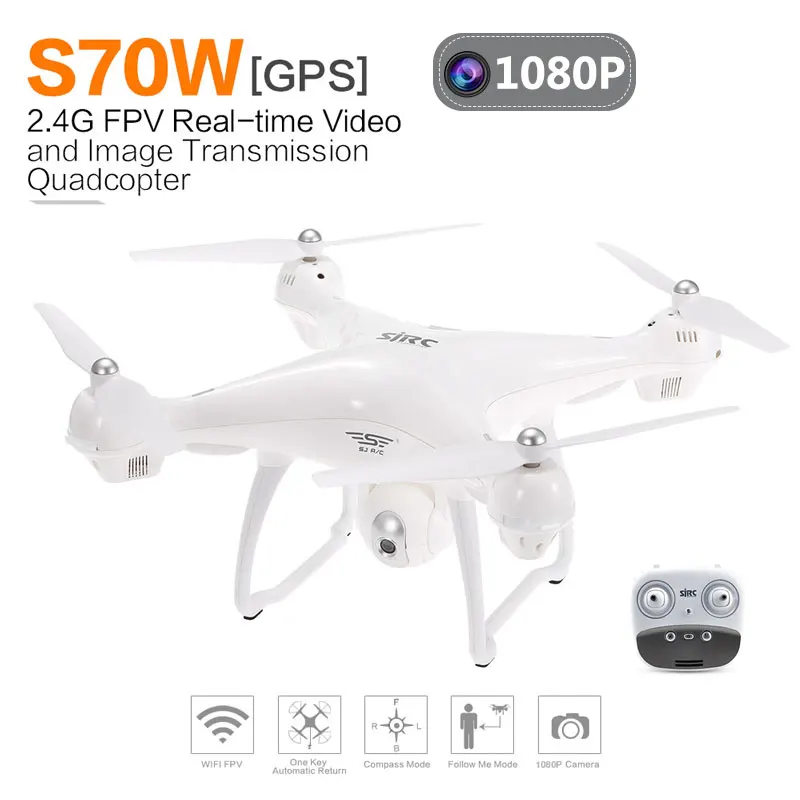 Распродажа SJRC S70W RC Дрон GPS Квадрокоптер вертолет с HD 1080P 720P камера двойной модуль |