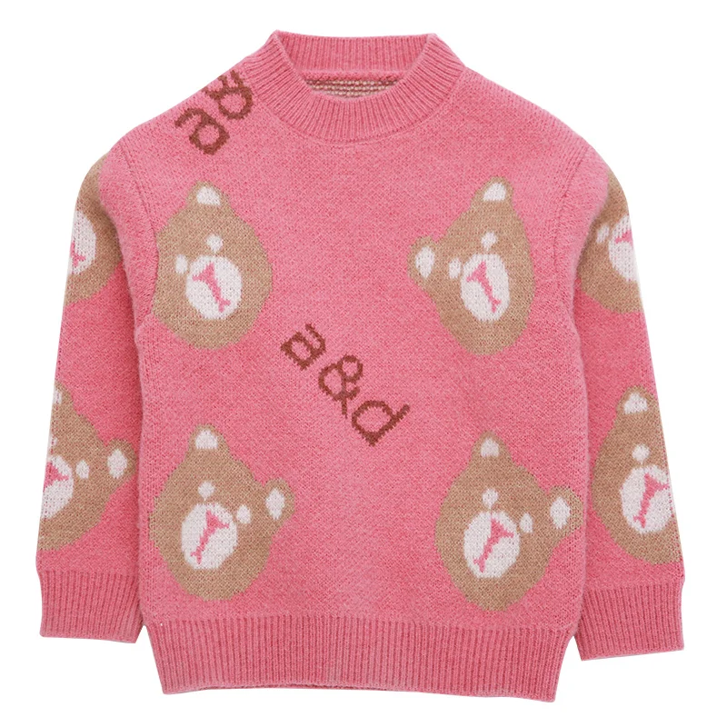 

2021 Autumn Family Matching Clothes Cartoon Warm Sweater Parent-child Outfit Mom and Daughter Matching Family Outfits