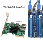 Адаптер для жесткого диска SSD-карты PCI-E к PCI-E адаптер-удлинитель от 1 до 4 PCI-Express слот USB 3,0 увеличитель переходника