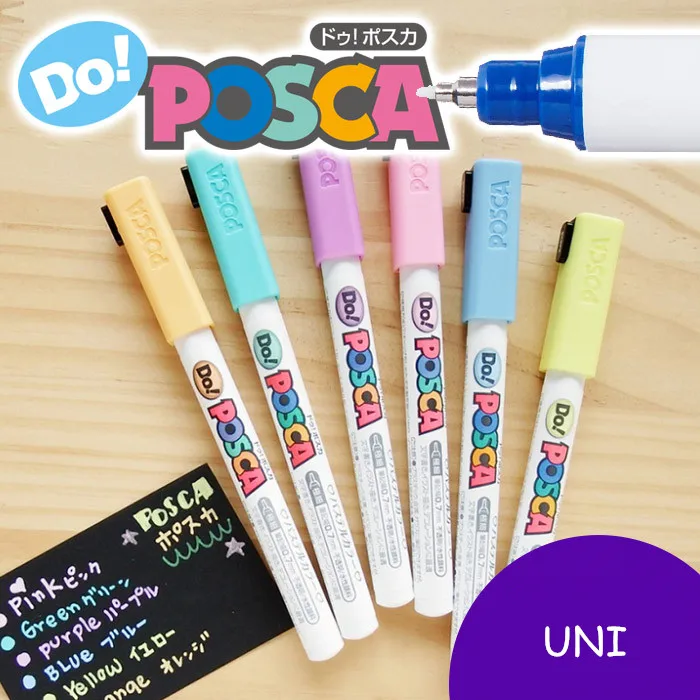 2 шт. Uni Do! Posca PC 1MD цветные ed маркеры для рисования игл художественные 24 цвета на