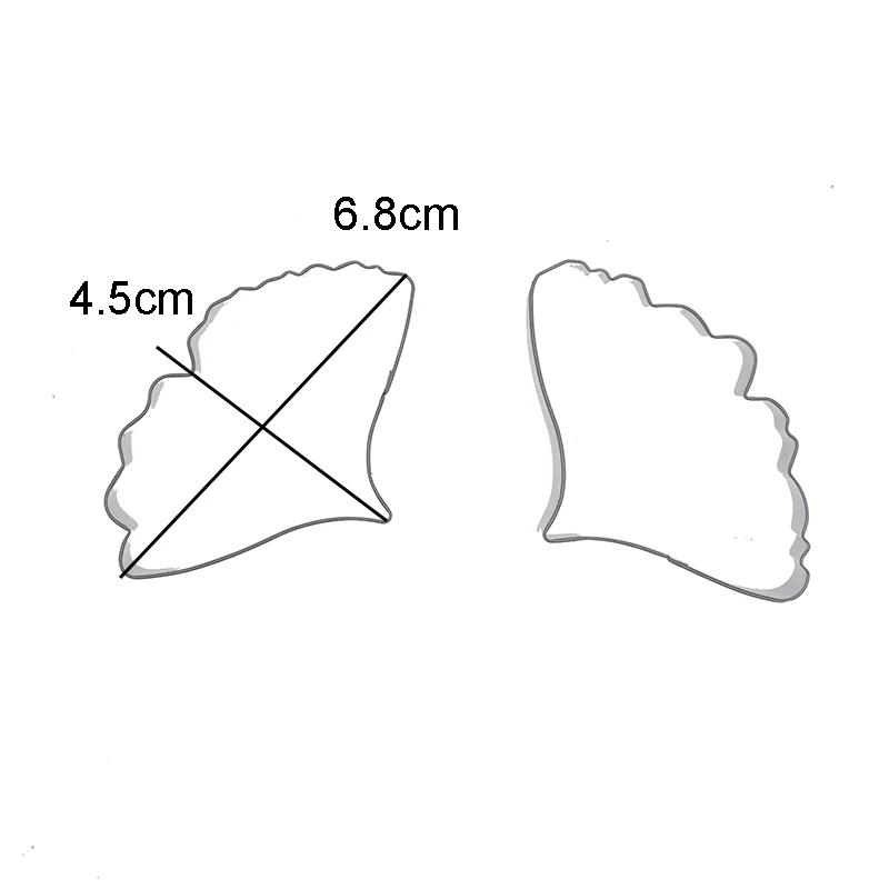 Stainless Steel Ginkgobiloba Leaf Shape Cutting Mould Ginkgo Cutter Clay Tools | Дом и сад