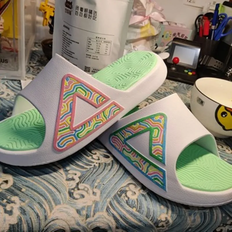 Peak slippers men's and women's 2021 new summer cool slippers Taiji slippers sports slippers tidal beach slippers