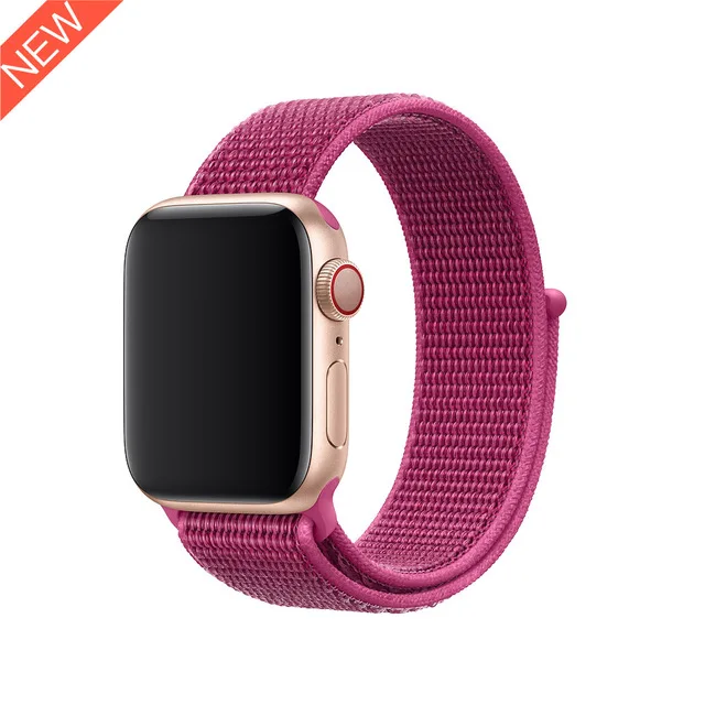 Dragon Fruit UEBN нейлоновая Спортивная петля для Apple Watch Series 4 44 мм 40 мм ремешок для часов браслет ремешок для iwatch 4 42 мм 38 мм ремешки для часов - Цвет ремешка: Dragon Fruit