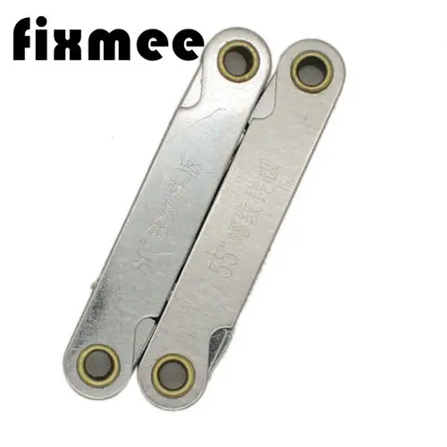 

New Gauging Tools 1pc 55 Whitworth + 1pc 60 Metric Screw Thread Pitch Measure Gage Gauges