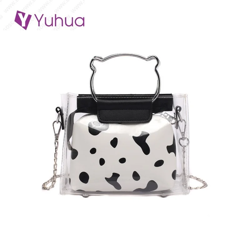 

Новинка 2020, сумки, повседневная женская сумка-мессенджер, трендовая Корейская версия, сумка через плечо, Модные прозрачные женские сумки.