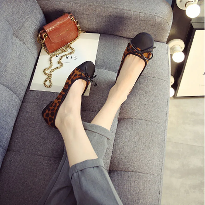 

Women's casual shoes women's sports shoes women's flat shoes women's leopard pattern patchwork shoes women's soft soled shoes