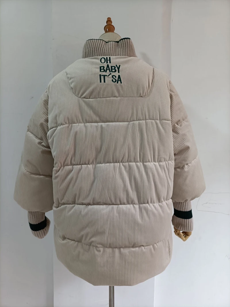 

Cotton Padded Corduroy Jacket Women Loose Winter Women Streetwear Cotton Padded Winter Warm Coat Winter White Winter Overcoat