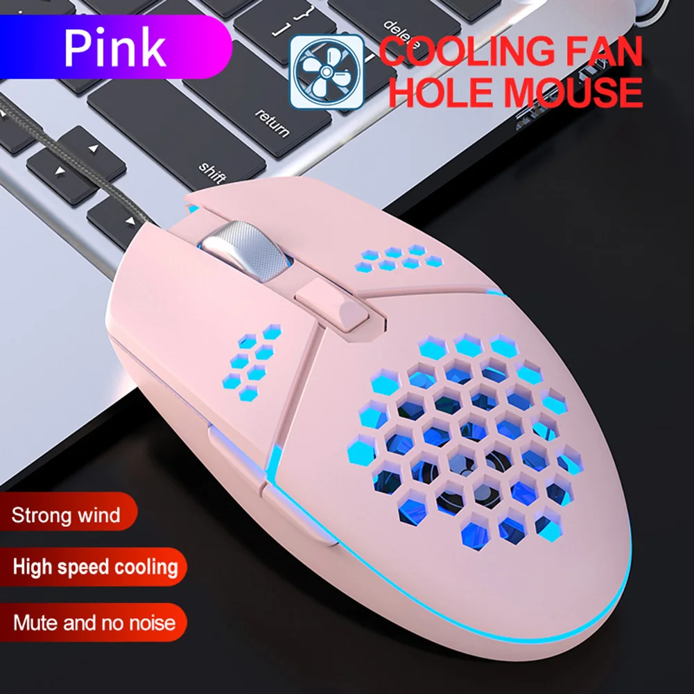 

ZERODATE G25 6 Buttons USB Wired Honeycomb Mouse 4 Gears 2000DPI Adjustable 7 Colors Backlight Gaming Mice