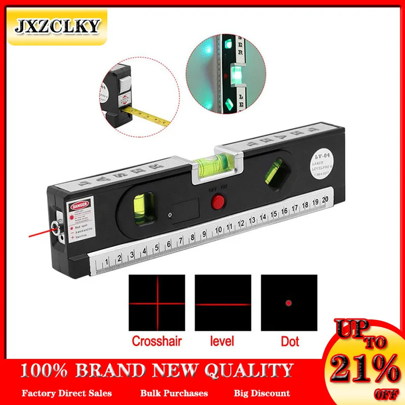 

Multifunctional Laser Spirit Level Infrared Wire Stick 2-Wire 1-Point Line Caster Night Vision Bubble Meter Spirit Level
