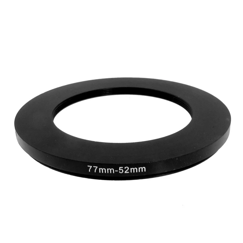 

77mm-52mm 77mm to 52mm Black Step Down Ring Adapter for Camera